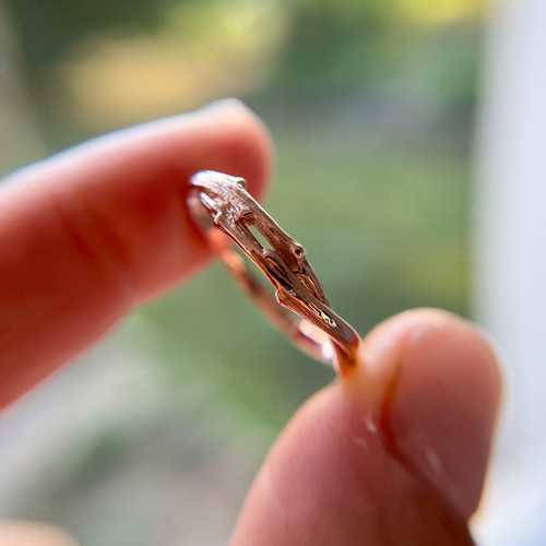 14K Rose Gold Unity Ring by Olivia Ewing Jewelry