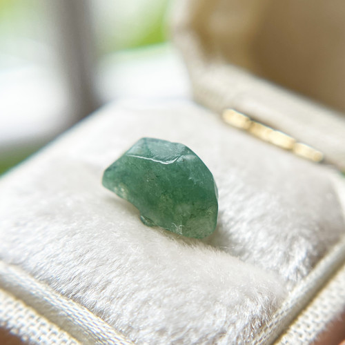 Organically Faceted Jade Green Moss Agate | Loose Gemstone