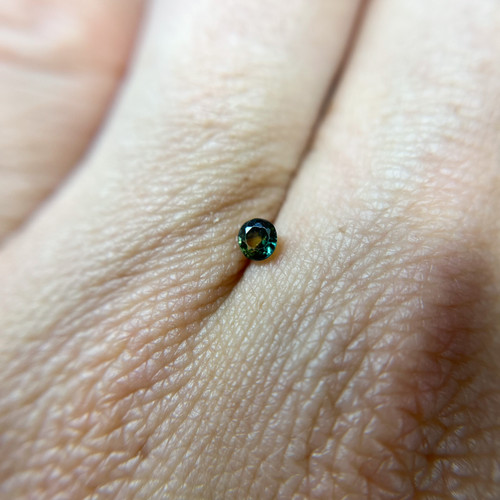 RARE !! SAPHIR BLEU VERT D'AUSTRALIE : 6.2 mm x 5 mm ★★ p332.135T