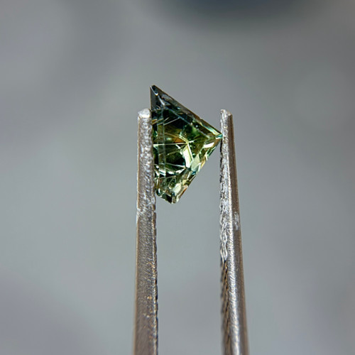 Parti Color Myrtle Green Australian Sapphire Dreamscape™ Cut by John Dyer