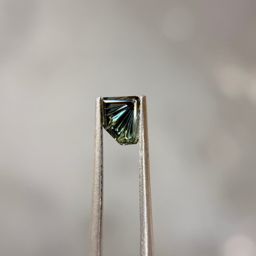 Saphir Bleu-vert Naturel D'Australie 3.3 Mm (0.26 Ct) - Chauffé - Rare