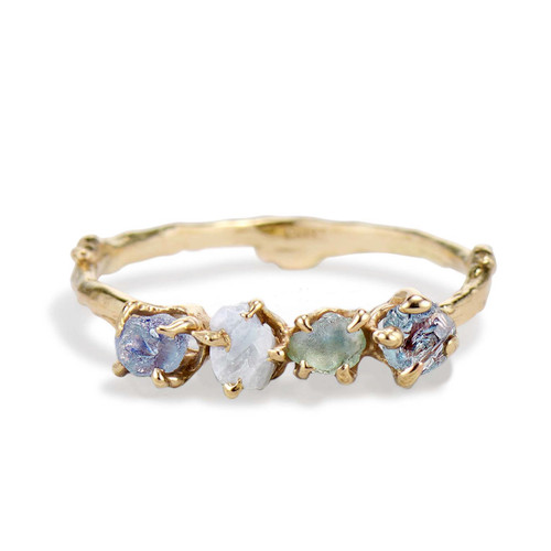 plant-plant Gold Grove Diamond Ring