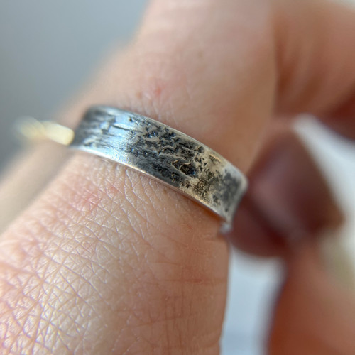 Silver Tree Branch Wedding Band for Men | Olivia Ewing