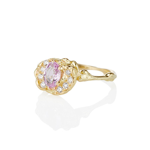 Large Mason Pink Sapphire Solitaire Ring - Ready to Ship