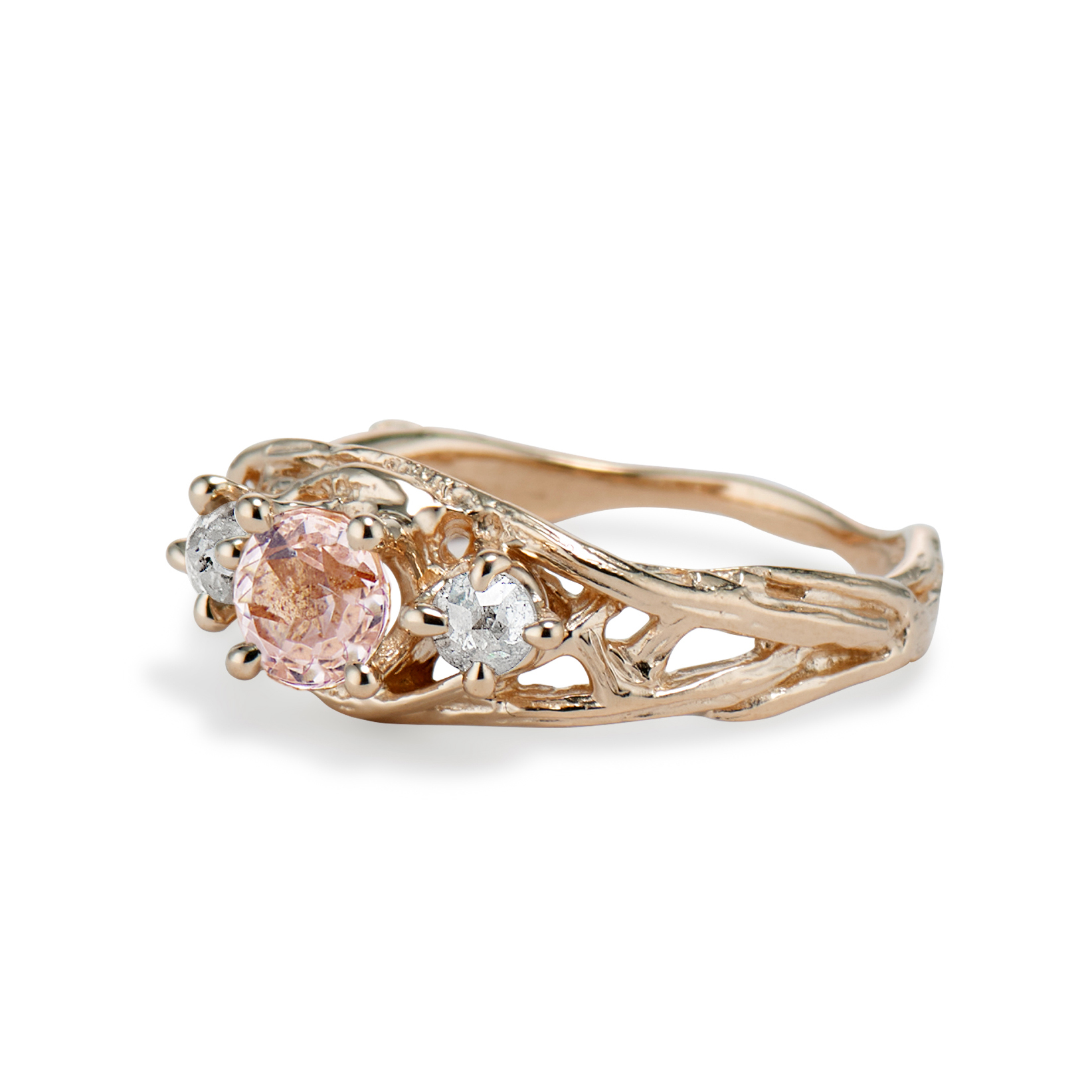 Pink Morganite Stone Engagement Rings | Olivia Ewing