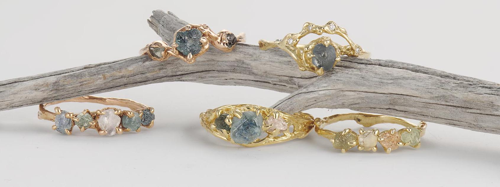 Shop Raw Gemstone Rings by Olivia Ewing Jewelry