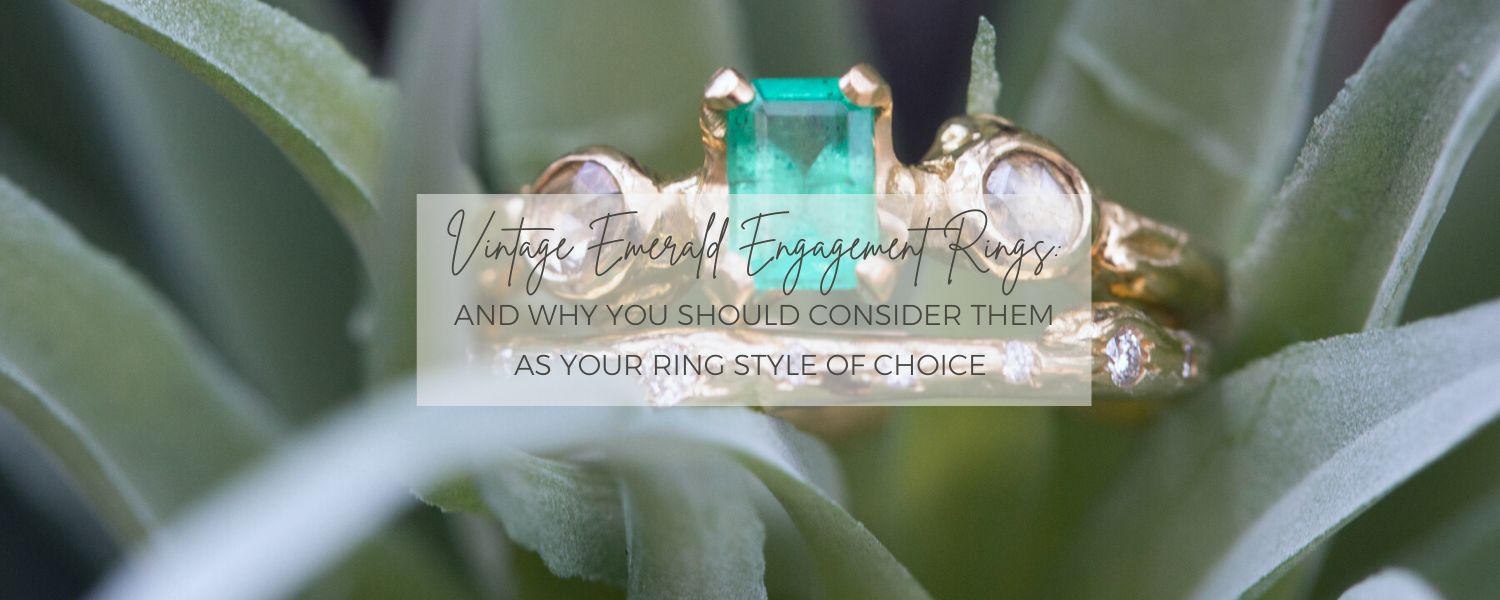 Emeralds for days! | Emerald ring vintage, Vintage engagement rings unique, Vintage  engagement rings