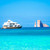 M/C Elite at anchor in the Galápagos Islands