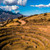 Concentric Inca agricultural terraces at Moray, Sacred Valley, Peru