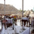 Fine dining beside the illuminated Huaca Pucllana ruins in Lima, Peru