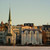 Fríkirkjan church on the shore of Tjörnin pond in Reykjavík, Iceland, in winter