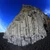 Columnar basalt formation on the black sand beach at Reynisfjara, south Iceland