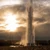 Strokkur geyser erupting at the Geysir geothermal field, Iceland