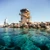 Clear turquoise water on the Red Sea shoreline at Hurghada, Egypt