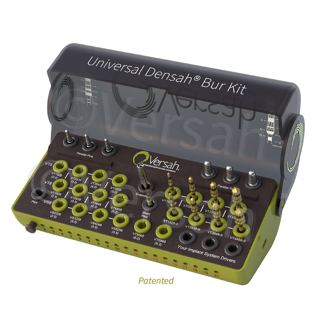 Universal Short Densah® Bur Kit with Short Tapered Pilot Drill