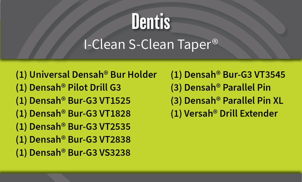 Dentis   I-Clean S-Clean Taper