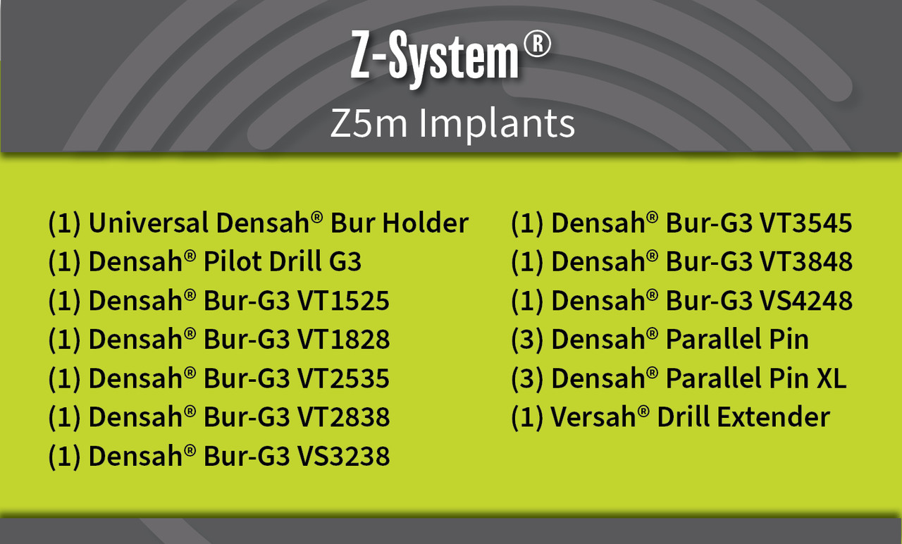 Universal (Regular) DENSAH® Bur Kit with Pilot Drill