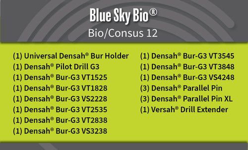 Universal (Regular) DENSAH® Bur Kit with Pilot Drill