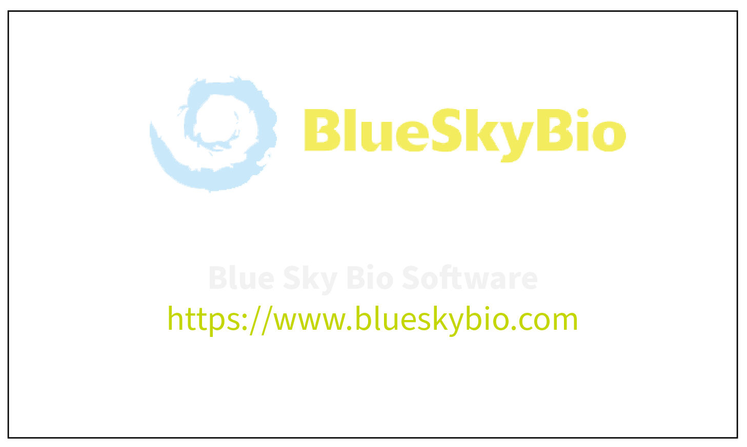 BlueSkyBio Software