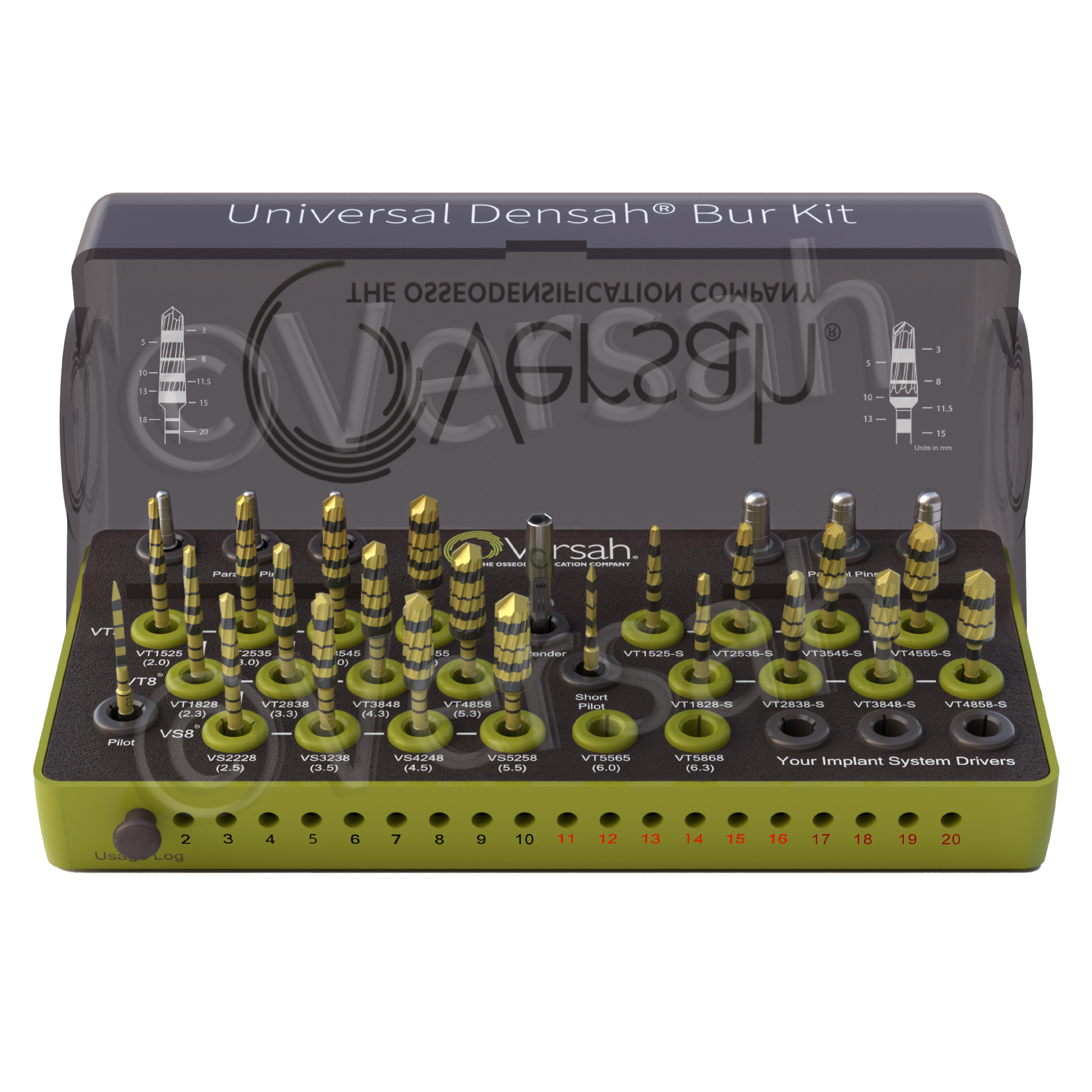 その他 Universal Densah Bur Kit Total Universal Densah® Bur Kit