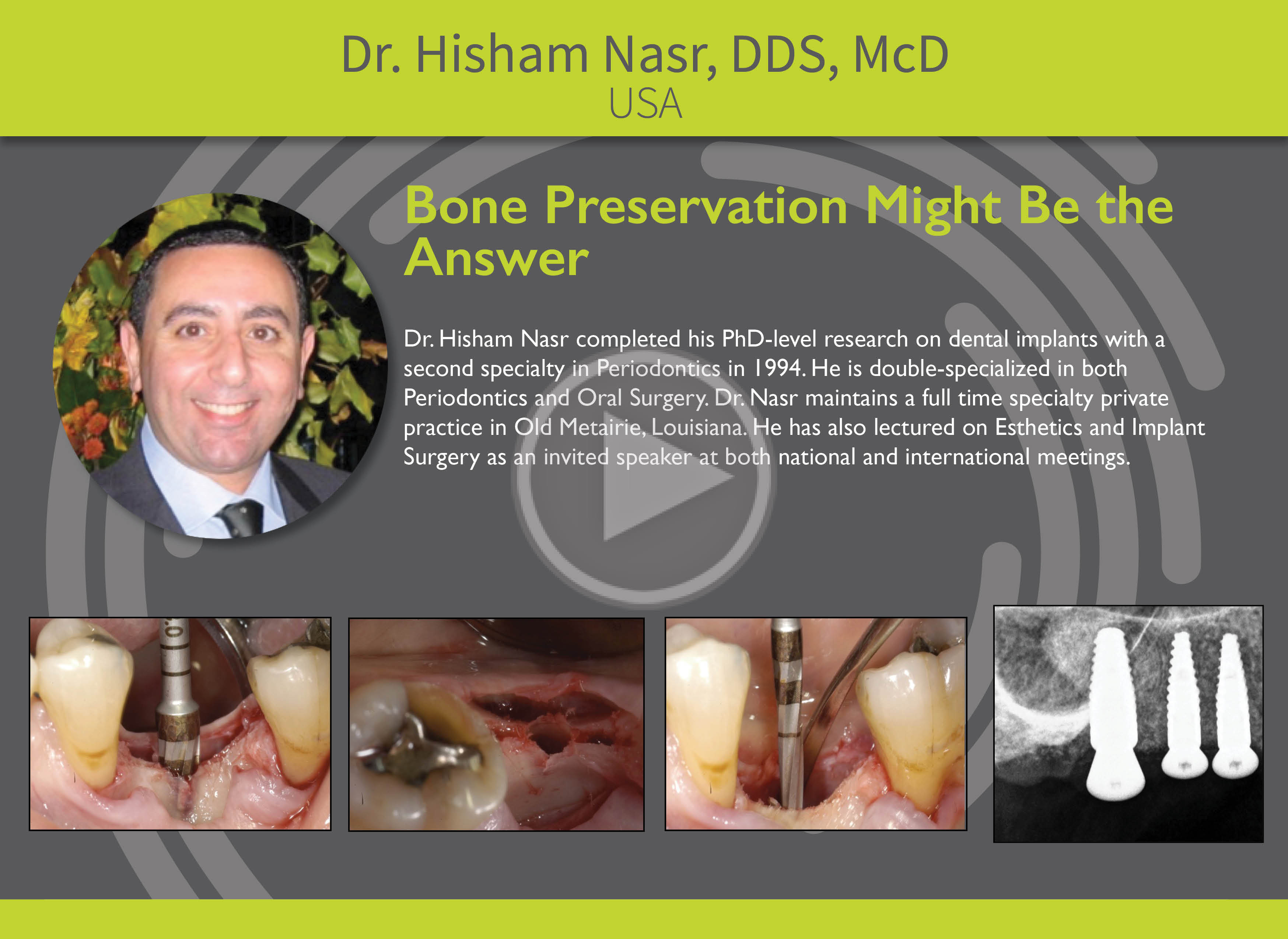 Bone Preservation Might Be the Answer