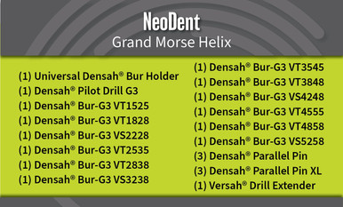 Universal (Regular) DENSAH® Bur Kit with Pilot Drill Universal (Regular) DENSAH® Bur Kit with Pilot Drill