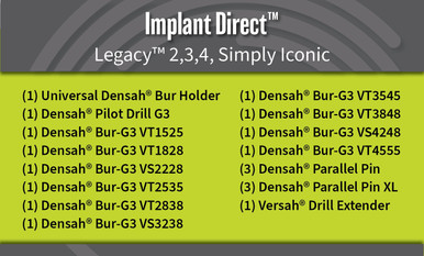 Universal (Regular) DENSAH® Bur Kit with Pilot Drill