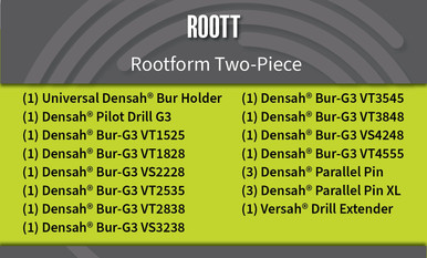 Universal (Regular) DENSAH® Bur Kit with Pilot Drill