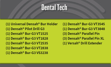 Universal (Regular) DENSAH® Bur Kit with Pilot Drill