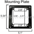 Pyramid Phoenix Thermal Printer Mounting Plate Dimensions