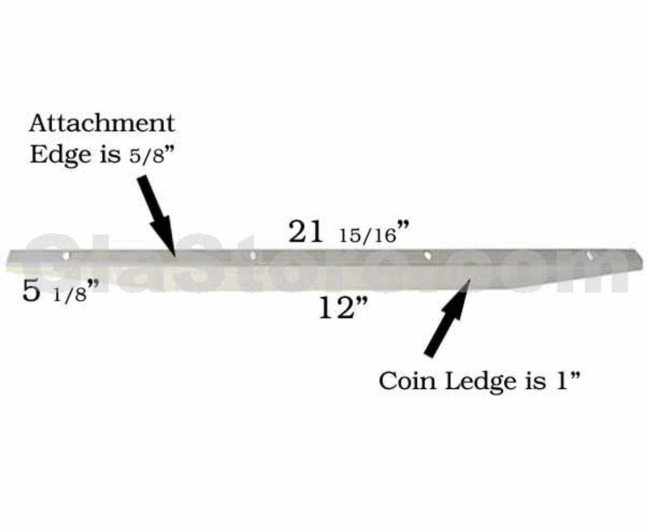 Coin Pusher Metal Sliding Tray - Great Lakes Amusement