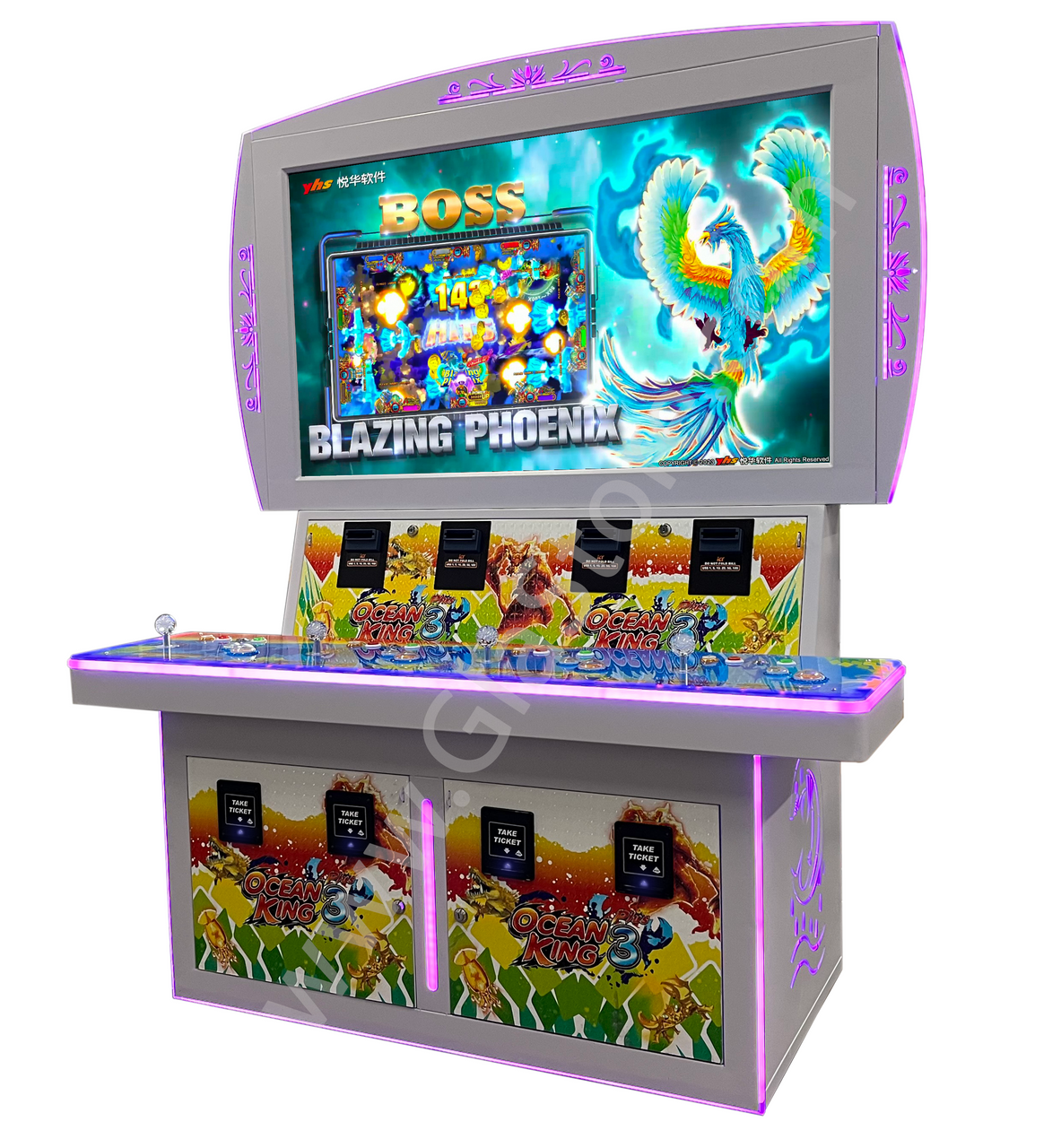 Metal Player Fish Table Game Cabinet Great Lakes Amusement