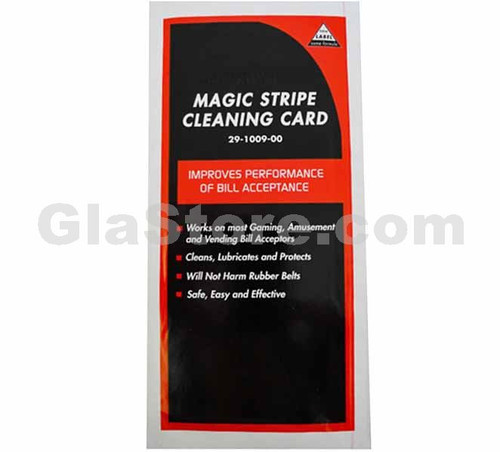Bill Acceptor Cleaning Card Front Bill Acceptor Cleaning Card Front
