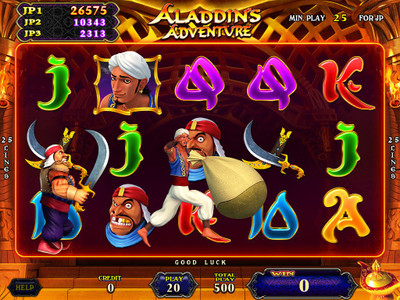 Aladdin's Adventure Game by IGS - VGA 25 Liner - Great Lakes Amusement