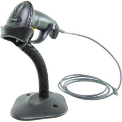 Zebra LS2208 Barcode Scanner USB Black with Stand SCMOLS2208-SR20007R-UR