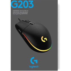 Logitech G203 Gaming Mouse USB 6 Buttons (Black) 4867833 Logitech G203 Gaming Mouse USB 6 Buttons (Black) 4867833