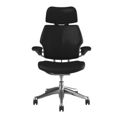 HUMANSCALE CHAIR FREEDOM HR SDTARMS TLTH-BLK ALU CCHUF212ATL10NAUS