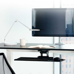 Humanscale Keyboard Tray System, 6G Mechanism for Fixed Surfaces, Big Platform with Slim Palm Support and 22" Track (Black) CCHU6G500S22 Humanscale Keyboard Tray System, 6G Mechanism for Fixed Surfaces, Big Platform with Slim Palm Support and 22" Track (Black) CCHU6G500S22