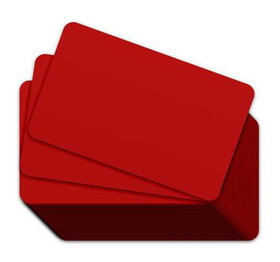 Red PVC Food Price Tag Cards (Pack of 100) C4301
