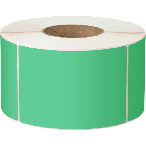76mm x 48mm Green Thermal Transfer Label 3000 Labels per roll 76mm Core LA7648PP1AC76MMG