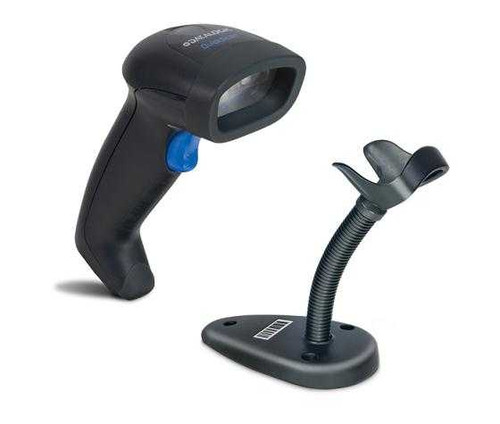 Datalogic Quickscan QD2131 1D Barcode Scanner with stand USB SCDAQD2131BKK1S