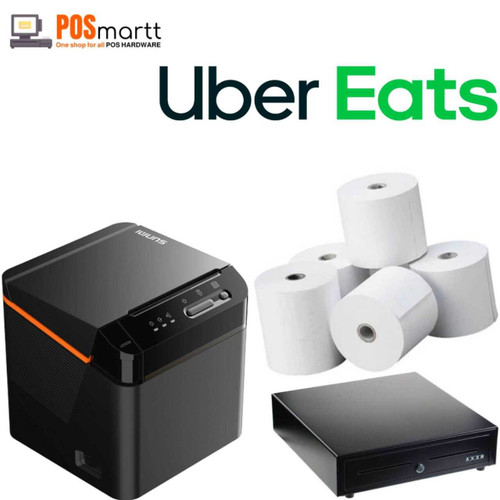 UBER EATS Compatible POS Bundle - (Sunmi NT311 Thermal Receipt Printer + Cash Drawer + Thermal Paper Box of 24 Rolls) PMUEB UBER EATS Compatible POS Bundle - (Sunmi NT311 Thermal Receipt Printer + Cash Drawer + Thermal Paper Box of 24 Rolls) PMUEB