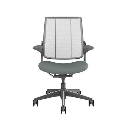 Humanscale Smart Task, Adjustable Duron Arms, Pinstripe Back Mesh in White, CCHUS413DN01K158AUS Humanscale Smart Task, Adjustable Duron Arms, Pinstripe Back Mesh in White, CCHUS413DN01K158AUS