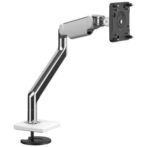 Humanscale M2.1 Single Monitor Arm using an Angled/Dynamic arm link, Bolt Through Mount in Polished Aluminium with White Trim MSHUM21BTWBTBINDAUS Humanscale M2.1 Single Monitor Arm using an Angled/Dynamic arm link, Bolt Through Mount in Polished Aluminium with White Trim MSHUM21BTWBTBINDAUS