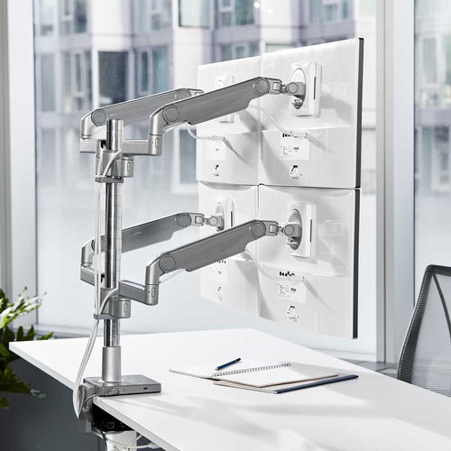 HUMANSCALE MFLEX DUAL M2.1 8STR/DYN CLAMP 12 (WHITE) MSHUX22TBW HUMANSCALE MFLEX DUAL M2.1 8STR/DYN CLAMP 12 (WHITE) MSHUX22TBW