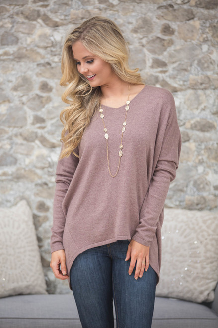 Side By Side Mauve Sweater