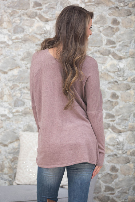 Side By Side Mauve Sweater