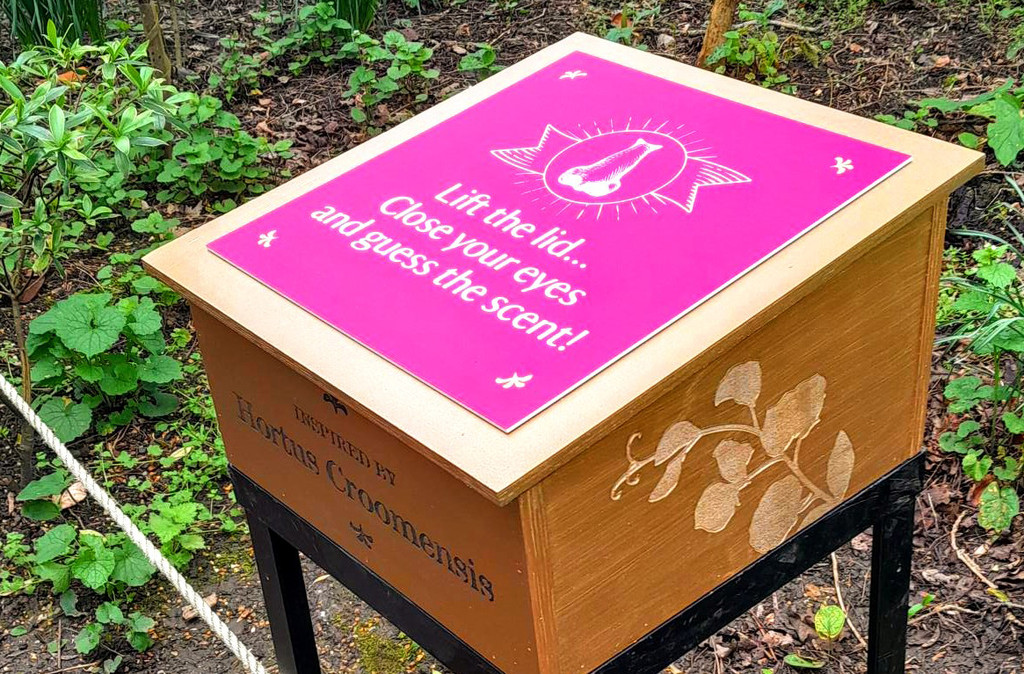 Outdoor smell stations at Croome, National Trust