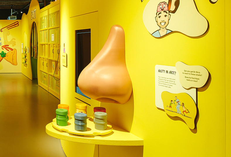 Smell stations at the Science + Industry Museum
