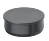 1-1/4" Black Round Poly Plug